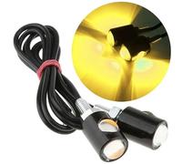 WBFLZTYOP LED Motorcycle Signal Lamp Number License Plate Light Mini Turn Signal Eagle Eye Shape Tail Rear Light Brake Fog Lamp Bulb 2PCS Turn Signals