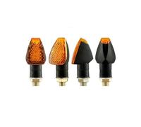 WBFLZTYOP LED Motorcycle Turn Signals Indicator Amber Blinker Light Universal Flashing Lamp 12V 10mm Moto Turn Signal For Ho&nda For Ya&maha Turn Signals