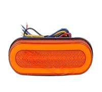 WBFLZTYOP LED Side Clearance Turn Taillight 12/24V Daytime Running Light Rear Brake Signal Left Right Direction Lamp Flash Amber Halo Ring Turn Signals