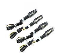 WBFLZTYOP LED Turn Signal Light Bright Motorcycle Mini Led Motorbike Lamp Amber Blinker Double-Sided 12V 10mm LED Indicators Light Turn Signals