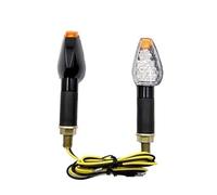WBFLZTYOP Long Universal Motorcycle Amber LED Turn Signal Lights Indicators Flashers Blinker For Ya&maha For Suzuki For Ho&nda For Bobber Turn Signals