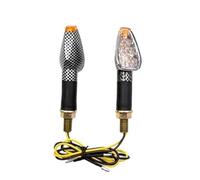 WBFLZTYOP Long Universal Motorcycle Amber LED Turn Signal Lights Indicators Flashers Blinker For Ya&maha For Suzuki For Ho&nda For Bobber Turn Signals