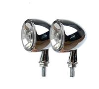WBFLZTYOP Metal Housing Motorcycle Turn Signal Light 1000 DF LED Blinker 3 In 1 Indicator Front White Running Light Rear Brake Stop Lights Turn Signals