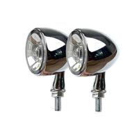 WBFLZTYOP Metal Housing Motorcycle Turn Signal Light 1000 DF LED Blinker 3 In 1 Indicator Front White Running Light Rear Brake Stop Lights Turn Signals