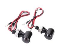 WBFLZTYOP Mini Motorcycle Led Turn Signal Indicators Blinker Lights Amber Flasher Signal Lamp Intermitentes Moto 12V For Cafe Racer Bobber Turn Signals