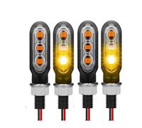 WBFLZTYOP Mini Motorcycle LED Turn Signal Lights Amber Flowing Directional Signal Lamp Intermitentes Motorcycle 12V Lamp Turn Light Turn Signals