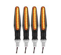 WBFLZTYOP Moto Led Flowing Water Blinker Bendable Flashing Signals Lamp Universal Motorcycle Turn Signal Light Built Relay 12V Flasher Turn Signals