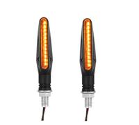 WBFLZTYOP Moto Led Flowing Water Blinker Bendable Flashing Signals Lamp Universal Motorcycle Turn Signal Light Built Relay 12V Flasher Turn Signals