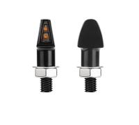 WBFLZTYOP Motorcycle 12V Side Marker Mini Light LED Direction Turn Lamp Amber Waterproof Universal For Dirt Motorbike Cruiser Cafe Racer Turn Signals