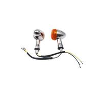 WBFLZTYOP Motorcycle 3 Wires Front Chrome Amber Turn Signal Indicator Light Lamp For SUZUKI Boulevard M109R VRZ1800 2006-2013 07 08 Turn Signals