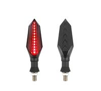 WBFLZTYOP Motorcycle Accessories Double-Sided Flowing Turn Signal 12V LED Flasher Indicator Light Motocross Winker Lamp Universal Turn Signals