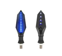 WBFLZTYOP Motorcycle Accessories Double-Sided Flowing Turn Signal 12V LED Flasher Indicator Light Motocross Winker Lamp Universal Turn Signals