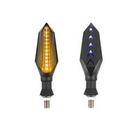 WBFLZTYOP Motorcycle Accessories Double-Sided Flowing Turn Signal 12V LED Flasher Indicator Light Motocross Winker Lamp Universal Turn Signals