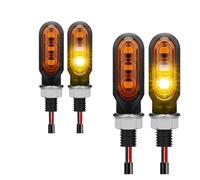 WBFLZTYOP Motorcycle LED Turn Signal Flowing Amber Light Blinker Indicator Mini Lamp 12V 10mm Rear Stop Brake Lamp Turn Light For Ho&nda Turn Signals