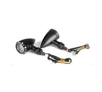 WBFLZTYOP Motorcycle LED Turn Signal Light Brake Running Lamp Black Chrome LED Flashing Brake Lamp 10mm Indicator Turn Signal Light Turn Signals