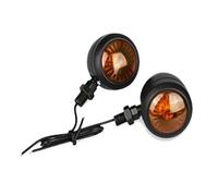WBFLZTYOP Motorcycle Led Turn Signal Light Direction Indicator Lamp Chrome Amber Moto Front Lamp Tail Light 12V Universal 1 Pair Turn Signals