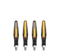 WBFLZTYOP Motorcycle LED Turn Signal Light Universal DRL Amber Flowing Blinker Indicator Motorcycle Flashing Lights 12LED 10mm Tail Lamp Turn Signals