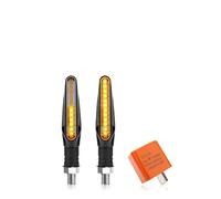 WBFLZTYOP Motorcycle LED Turn Signal Light Universal DRL Amber Flowing Blinker Indicator Motorcycle Flashing Lights 12LED 10mm Tail Lamp Turn Signals