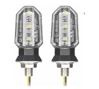 WBFLZTYOP Motorcycle LED Turn Signal Lights 8mm Mini Flashing Light For Ho&nda CBR500R CBR650F CB500X CRF250L MSX125 12V Moto Indicator Turn Signals