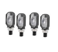 WBFLZTYOP Motorcycle LED Turn Signal Lights Amber 10mm Mini 12V Moto Indicator Blinker Lamp Universal Front Rear Turn Signal LED Lights Turn Signals