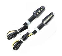 WBFLZTYOP Motorcycle LED Turn Signal Lights Amber 12V 10mm Mini Moto Indicator Lamp Universal Double-Sided Front Rear Turn Signal Lights Turn Signals