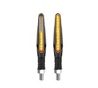 WBFLZTYOP Motorcycle LED Turn Signals Light Directional Indicators Amber Flasher Flowing Turn Signal Lamp 12LED Motorcycle Flashing Lights Turn Signals