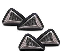 WBFLZTYOP Motorcycle LED Turning Lamp Triangle Flush Mount 12V 10mm LED Turn Signal Indicators Lights Amber Blinker Day Running Light Turn Signals
