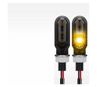WBFLZTYOP Motorcycle Mini LED Turn Signal Lights 12V 10mm Amber Light Sequential Flowing Water Signal Lamp 3LED Moto Lamp For Ho&nda Turn Signals