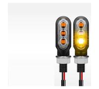 WBFLZTYOP Motorcycle Mini LED Turn Signal Lights 12V 10mm Amber Light Sequential Flowing Water Signal Lamp 3LED Moto Lamp For Ho&nda Turn Signals