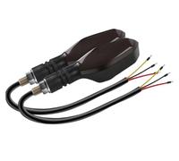 WBFLZTYOP Motorcycle Projection Turn Signal Colorful Atmosphere LED Atmosphere Turn Signal Brightness Light Turn Signals