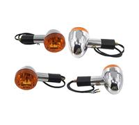 WBFLZTYOP Motorcycle Signal Turning Light For Suzuki For Haojue For Ho&nda GZ125HS GZ150 EN125 HJ125 Chromed Indicator Flasher Winker Turn Signals