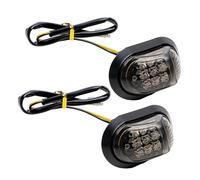 WBFLZTYOP Motorcycle Turn Signal 9led Piranha Turn Light Recessed Lamp In Black Riding 273 Motorcycle Turn Signal Light Turn Signals
