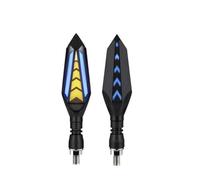 WBFLZTYOP Motorcycle Turn Signal LED Indicator Blinker Light White Amber DRL Arrows LED Sequential Flowing 12V 10mm For Ho&nda For Ya&maha Turn Signals