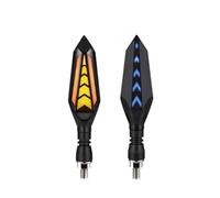 WBFLZTYOP Motorcycle Turn Signal LED Indicator Blinker Light White Amber DRL Arrows LED Sequential Flowing 12V 10mm For Ho&nda For Ya&maha Turn Signals