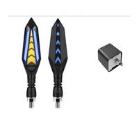 WBFLZTYOP Motorcycle Turn Signal LED Indicator Blinker Light White Amber DRL Arrows LED Sequential Flowing 12V 10mm For Ho&nda For Ya&maha Turn Signals