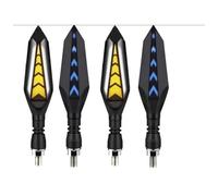 WBFLZTYOP Motorcycle Turn Signal LED Indicator Blinker Light White Amber DRL Arrows LED Sequential Flowing 12V 10mm For Ho&nda For Ya&maha Turn Signals