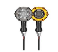 WBFLZTYOP Motorcycle Turn Signal LED Lights Sequential Flowing Flash Indicator Lamp 12V 10mm Dual-color Rotate LED Turn Signal Lightfor Ho&nda For B&M&W Turn Signals