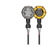 WBFLZTYOP Motorcycle Turn Signal LED Lights Sequential Flowing Flash Indicator Lamp 12V 10mm Dual-color Rotate LED Turn Signal Light Turn Signals