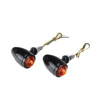 WBFLZTYOP Motorcycle Turn Signal Light Amber Blinker For Cafe Racer Chopper Bobber 10mm Bolt Vintage Cornering Steering Lamp Turn Signals