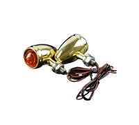WBFLZTYOP Motorcycle Turn Signal Light Amber Blinker For Cafe Racer Chopper Bobber 10mm Bolt Vintage Cornering Steering Lamp Turn Signals