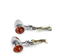 WBFLZTYOP Motorcycle Turn Signal Light Amber Blinker For Cafe Racer Chopper Bobber 10mm Bolt Vintage Cornering Steering Lamp Turn Signals