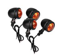 WBFLZTYOP Motorcycle Turn Signal Light For Cafe Racer Motorcycle Turn Signals Universal 12v Metal Single Wire Motorbike Turn Signals