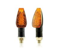 WBFLZTYOP Motorcycle Turn Signals Approved E50 Mark Turn Signal Light 14LED Turn Signal Indicator Amber Light Blinker 12V/24V M10 E-mark Turn Signals