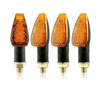 WBFLZTYOP Motorcycle Turn Signals Approved E50 Mark Turn Signal Light 14LED Turn Signal Indicator Amber Light Blinker 12V/24V M10 E-mark Turn Signals