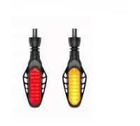 WBFLZTYOP Motorcycle Turn Signals LED Light 12V 10mm Flowing Blinker Light 16LED Universal Moto Built Relay Flashing Indicator Light Turn Signals