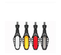 WBFLZTYOP Motorcycle Turn Signals LED Light 12V 10mm Flowing Blinker Light 16LED Universal Moto Built Relay Flashing Indicator Light Turn Signals