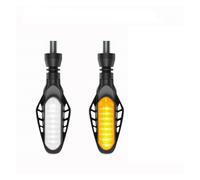 WBFLZTYOP Motorcycle Turn Signals LED Light 12V 10mm Flowing Blinker Light 16LED Universal Moto Built Relay Flashing Indicator Light Turn Signals