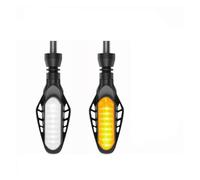 WBFLZTYOP Motorcycle Turn Signals LED Light 12V 10mm Flowing Blinker Light 16LED Universal Moto Built Relay Flashing Indicator Light Turn Signals