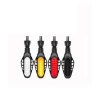 WBFLZTYOP Motorcycle Turn Signals LED Light 12V 10mm Flowing Blinker Light 16LED Universal Moto Built Relay Flashing Indicator Light Turn Signals