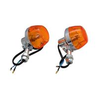WBFLZTYOP Motorcycle Turning Lights Signal Indicator 12V Decorative Winker Lamp Left & Right Silver Flasher Front & Rear Blinkers Turn Signals